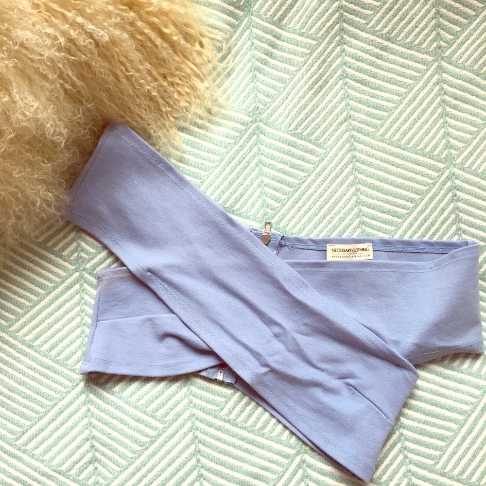 Off the shoulder wrap crop top